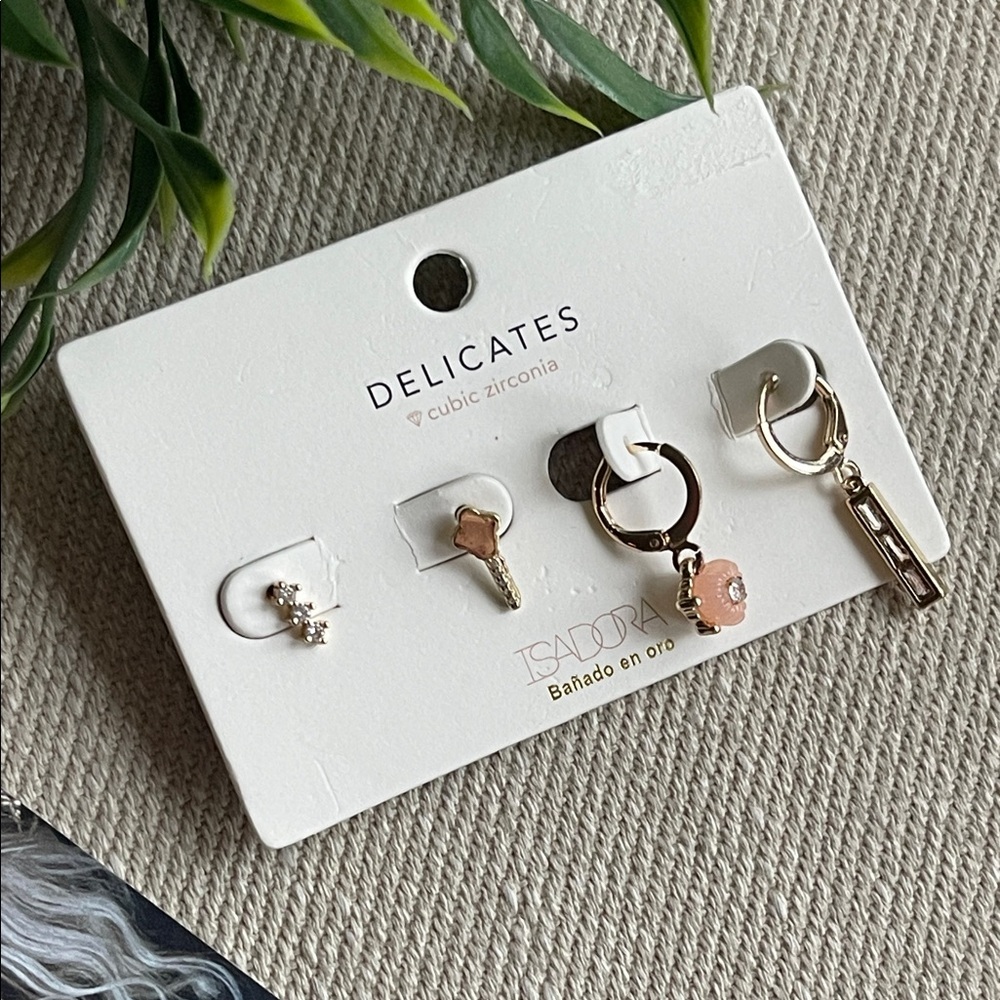 GOLD PLATED EARRING SET